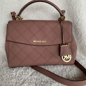 Michael Kors dusty rose medium Eva bag